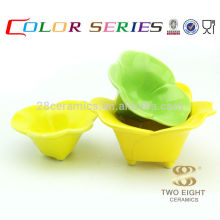 colors printing kitchen utensil , Chinese enamel decorated snack bowl for wholesale